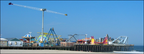 the casino pier in Seaside Heights, New Jersey